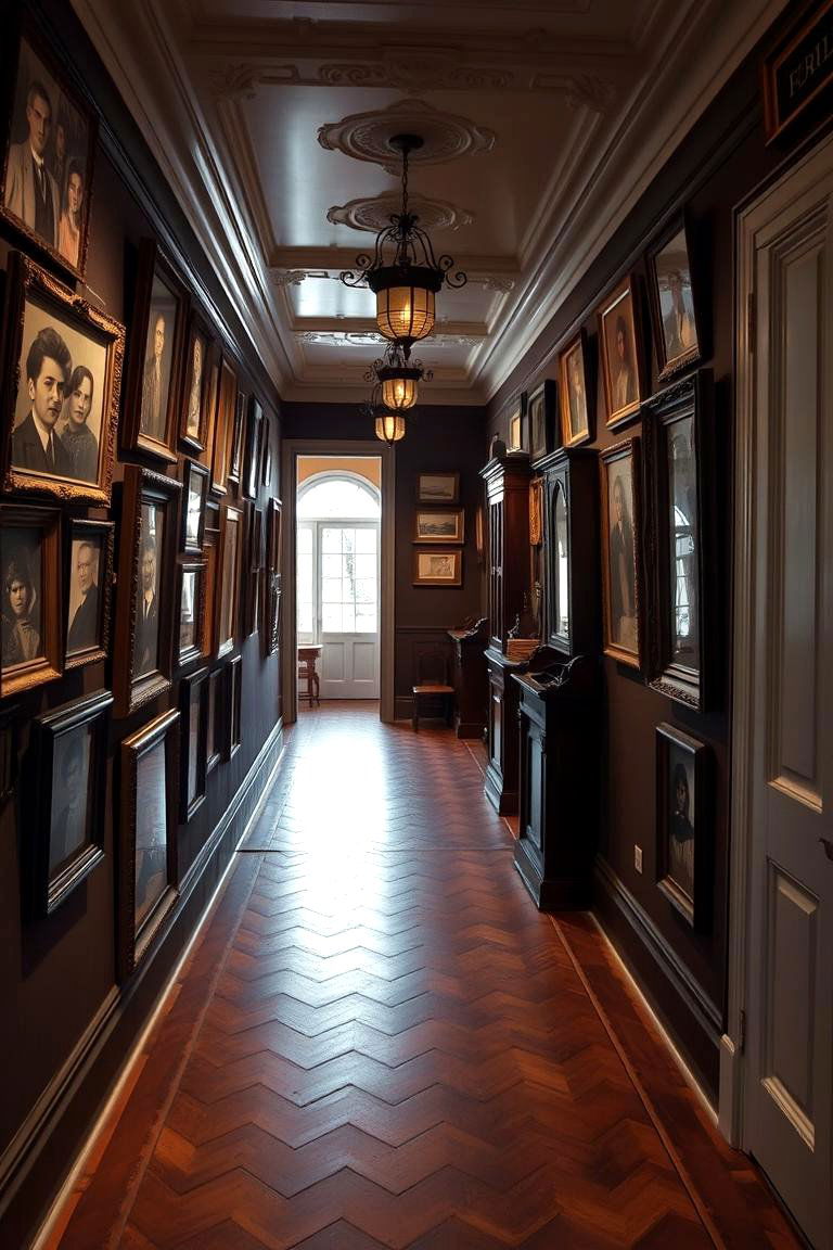 Timeless Portrait Galleries - 24 Victorian Hallway Ideas