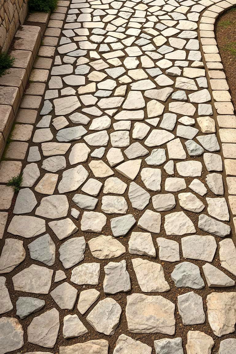 Timeless Stone Driveway - 24 Stone Exterior Home Ideas