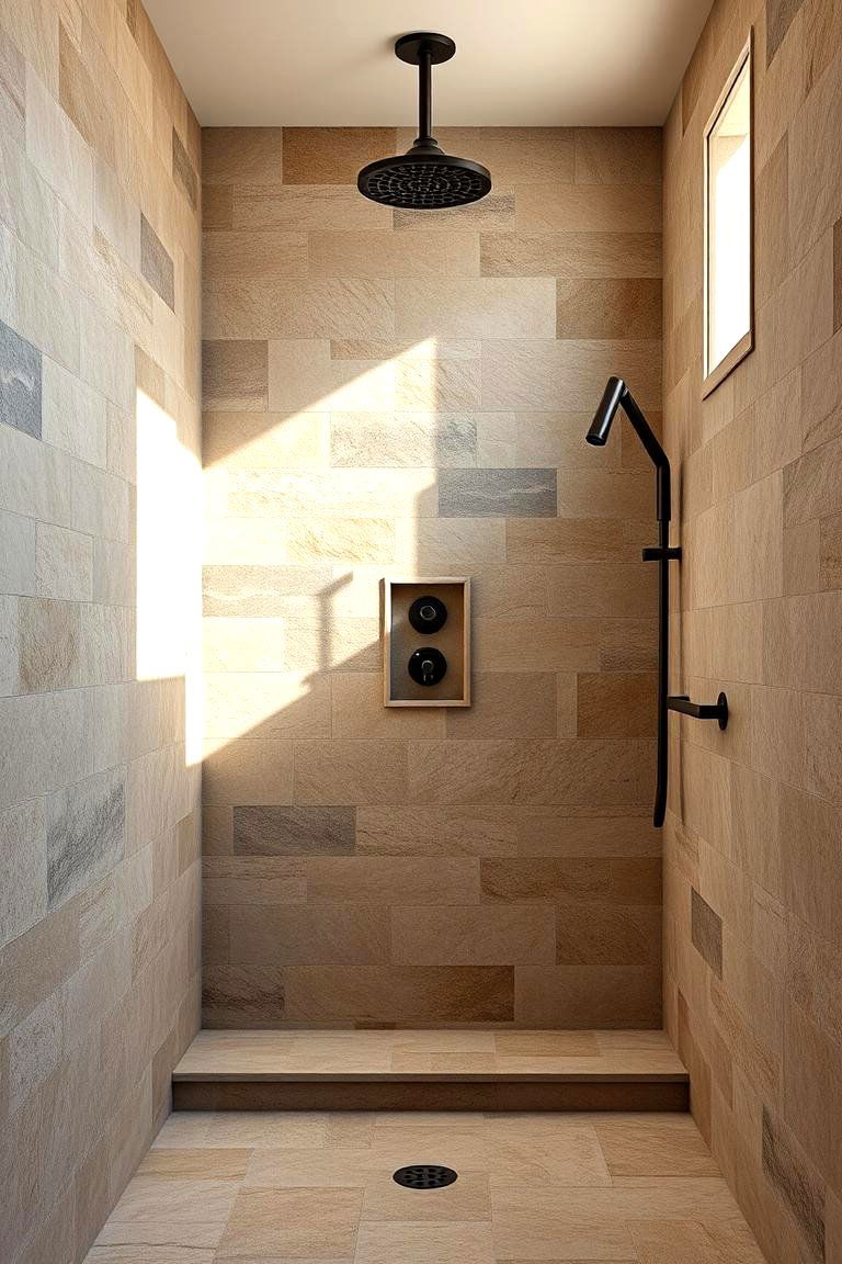 Timeless Stone Retreat - 24 Stone Shower Design Ideas