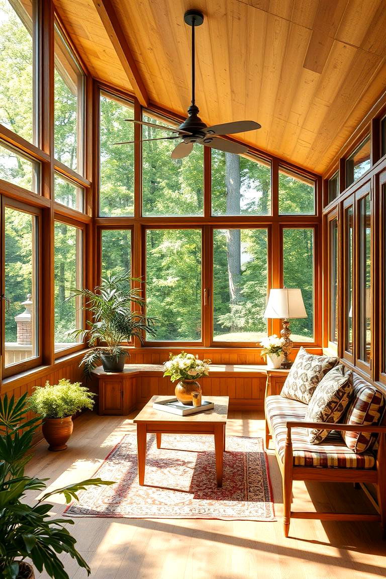 Timeless Timber Touches - 24 Mid-century Modern Sunroom Ideas