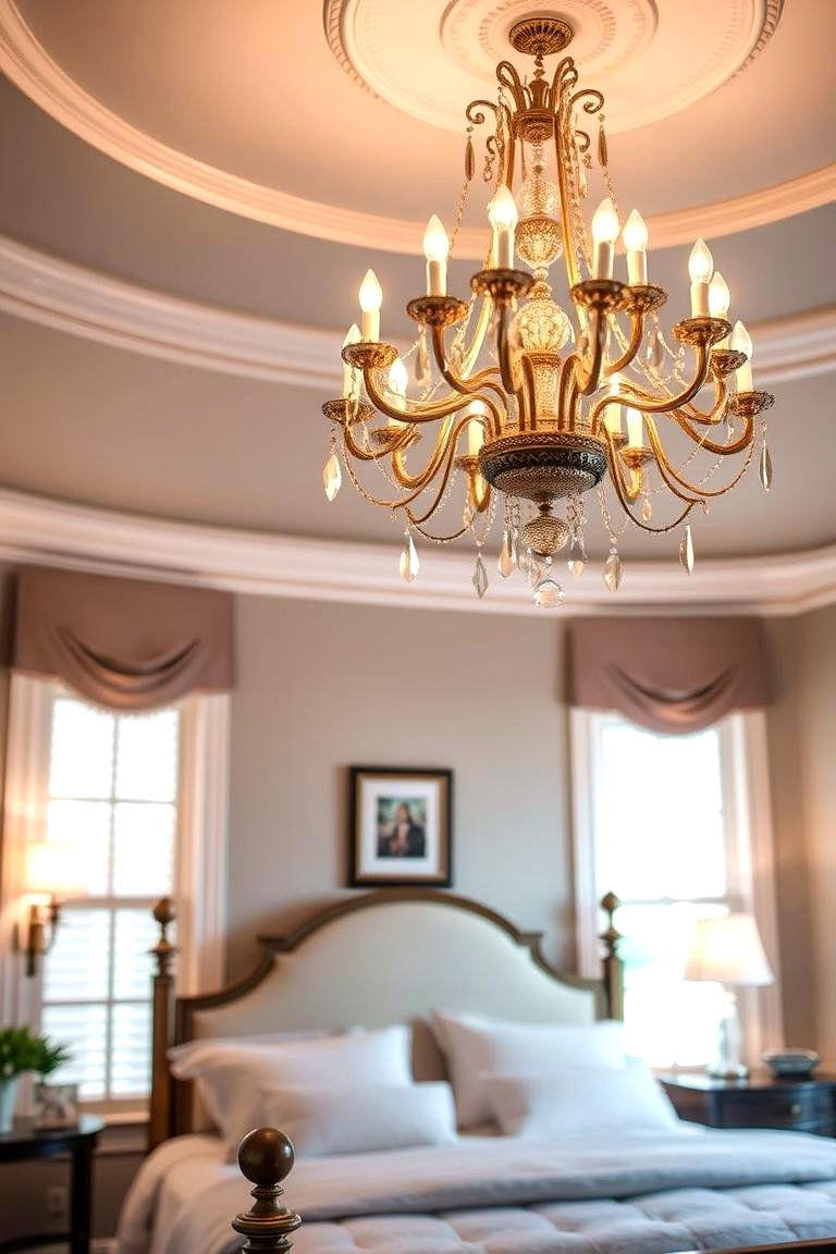 Timeless Traditional Grace - 24 Bedroom Chandelier Ideas