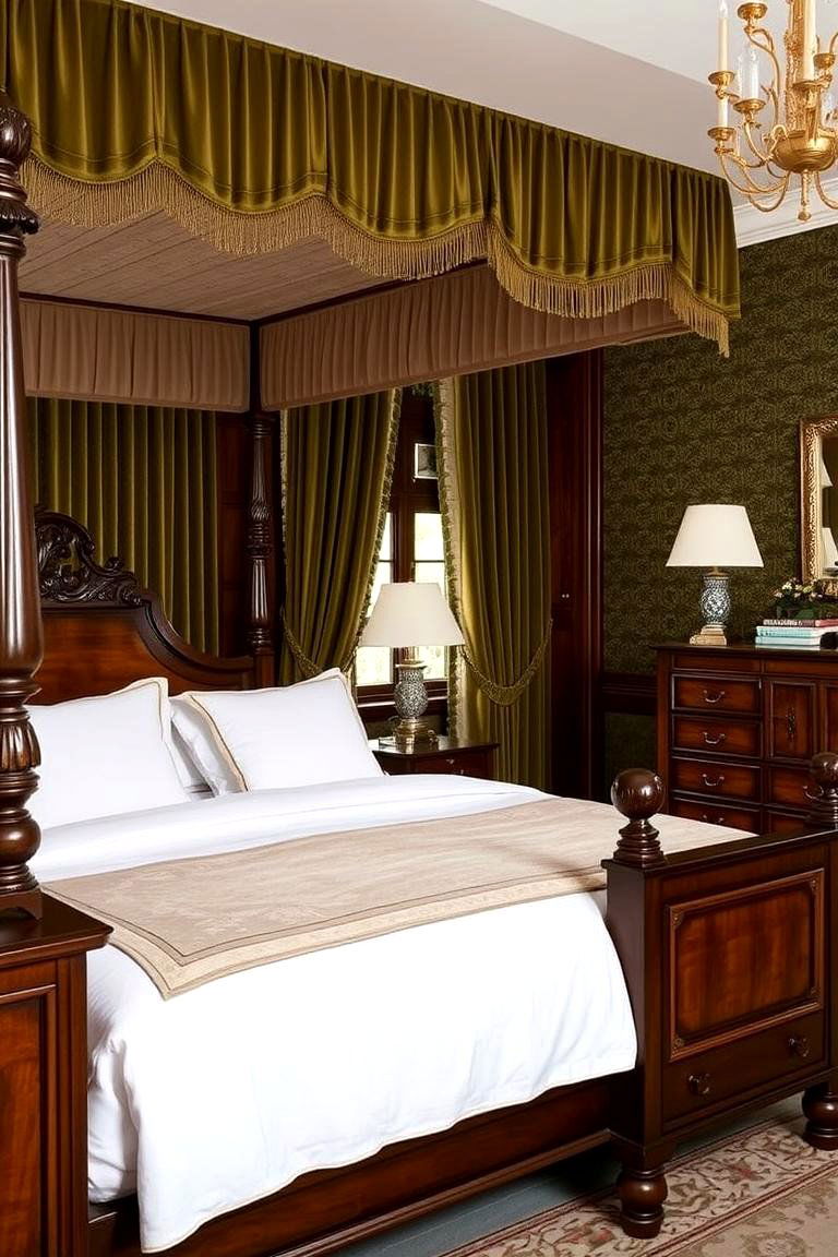Timeless Traditional Olive Green - 24 Olive Green Bedroom Ideas