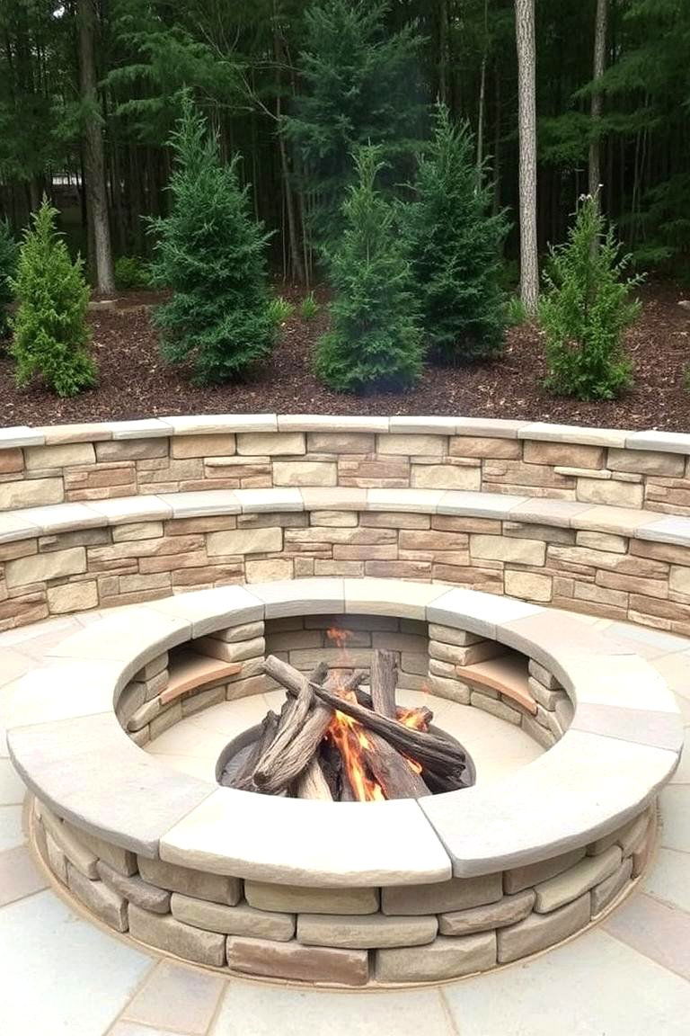 Timeless Traditional Sunken Fire Pit - 24 Sunken Fire Pit Ideas