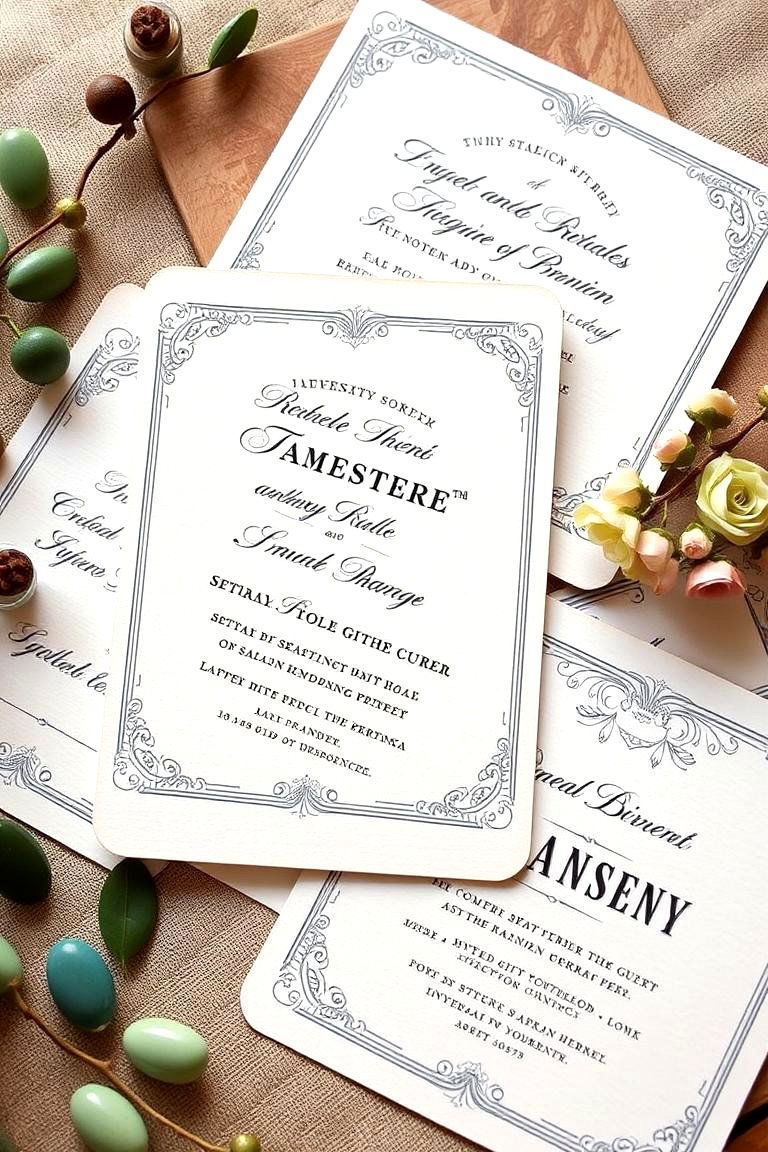 Timeless Wedding Invitations - 24 Vintage Wedding Ideas