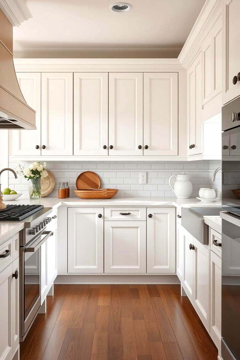 Timeless White Traditional Kitchen - 24 White Kitchen Ideas