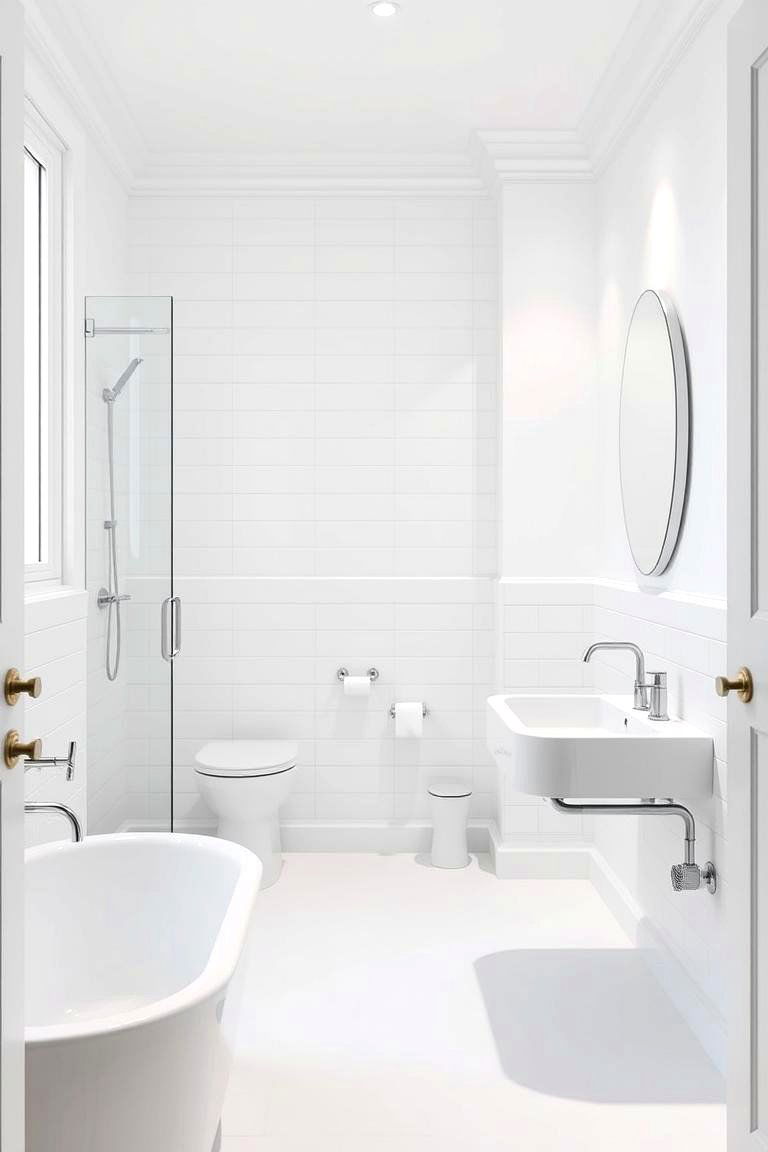 Timeless White - 24 Bathroom Color Ideas