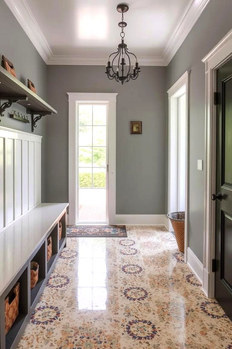 Timeless and Practical Terrazzo Flooring - 24 Mudroom Floor Ideas