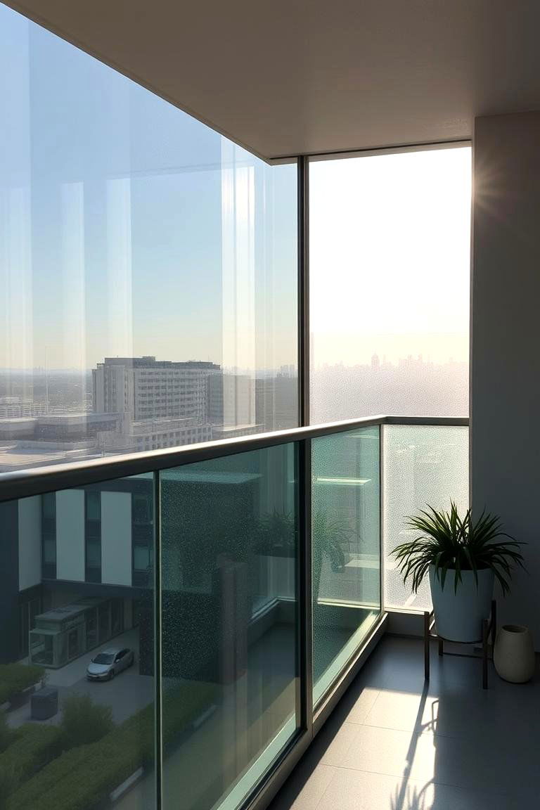 Tinted Glass for Sun Protection - 24 Glass Balcony Design Ideas