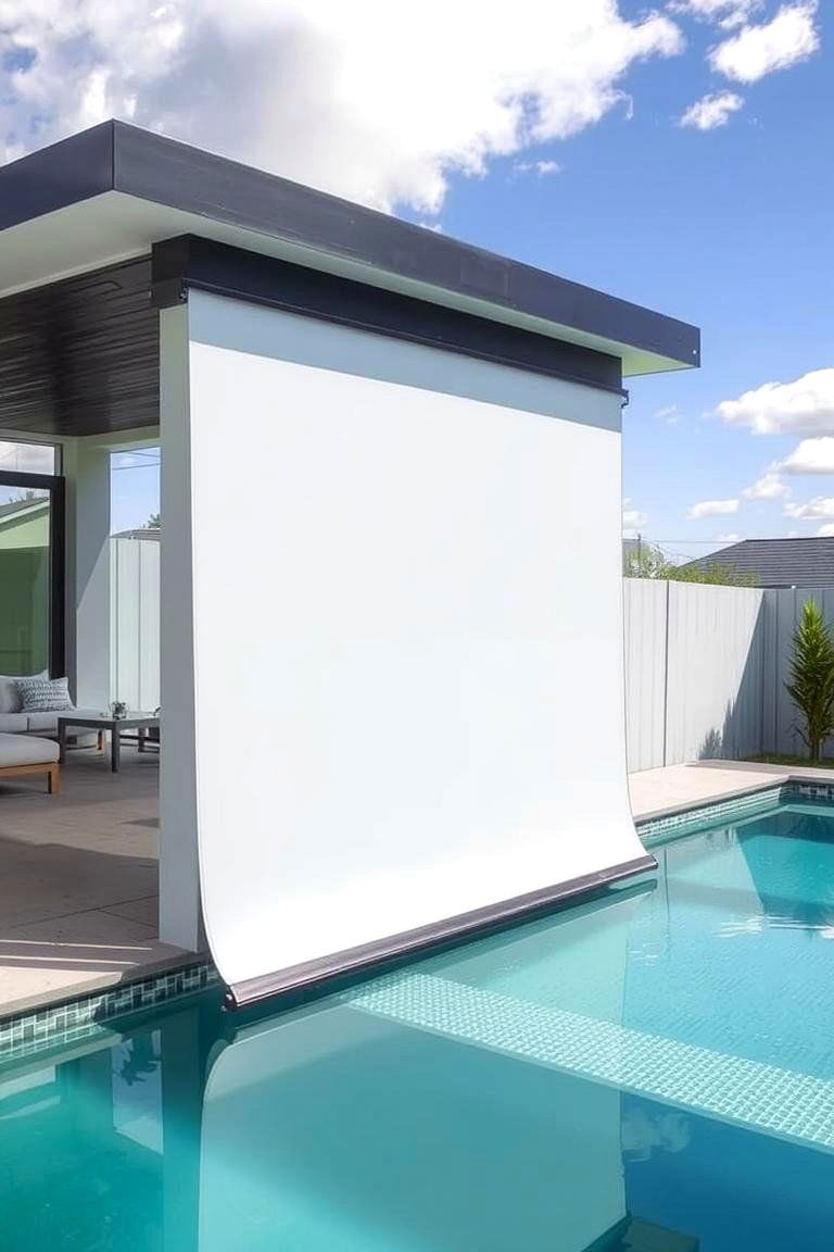 Tinted Pool Covers for Discreet Protection - 24 Pool Privacy Ideas