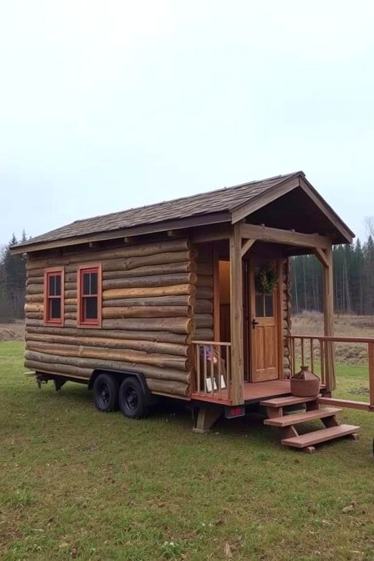 Tiny House on Skids for Portability - 24 Rustic Tiny House Ideas