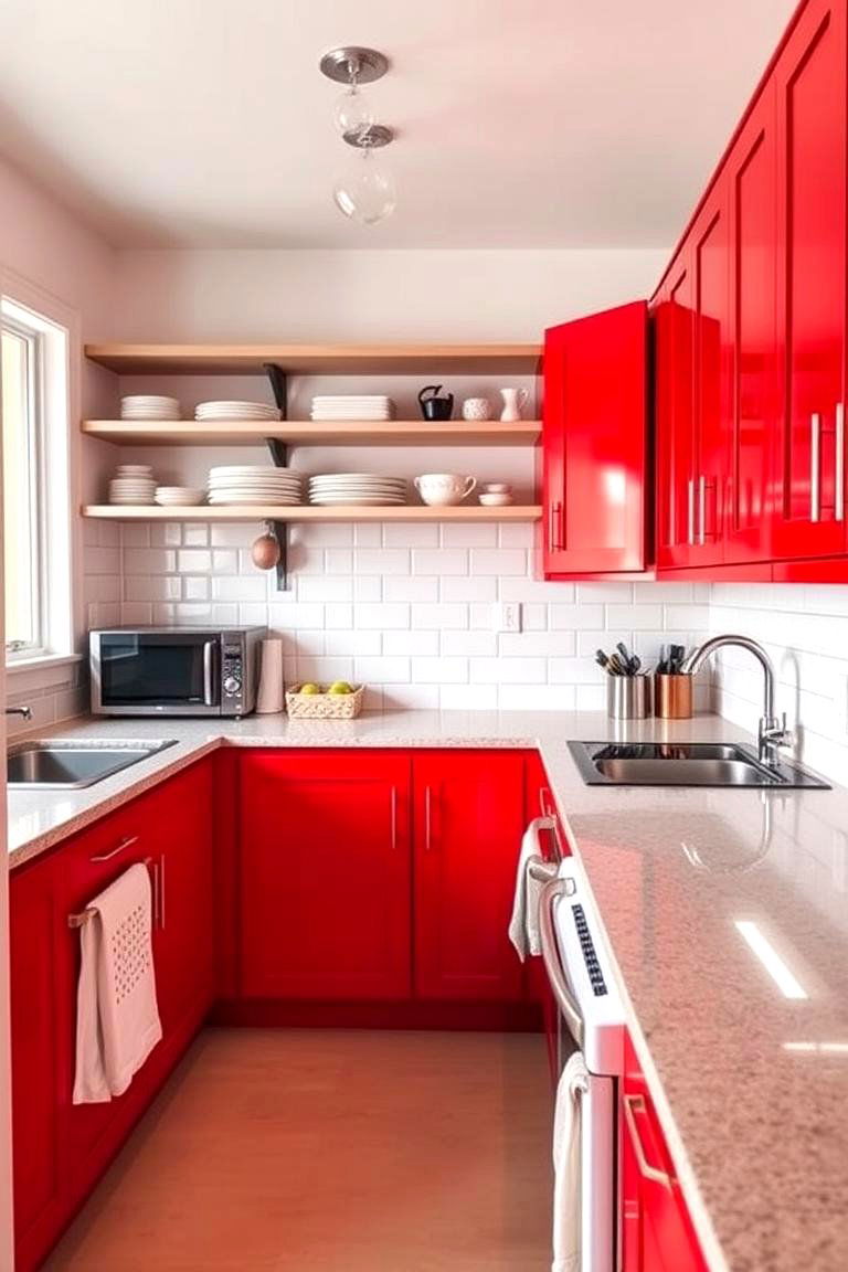 Tips for Maintaining the Vibrancy of a Red Kitchen - 24 Red Kitchens