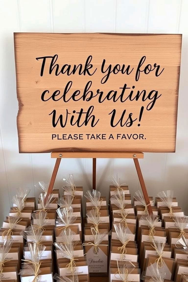 Tokens of Appreciation Favors Sign - 24 Wedding Sign Ideas