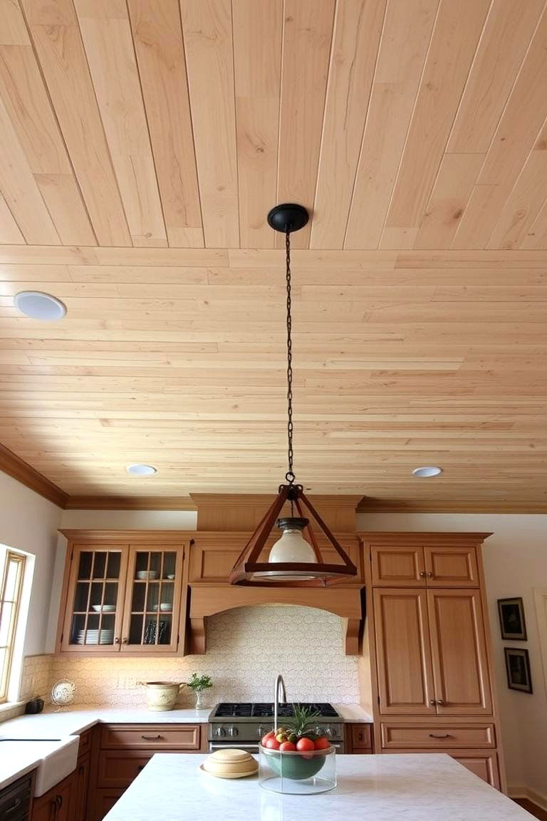 Tongue and Groove Ceiling - 24 Wood Ceiling Kitchen Ideas