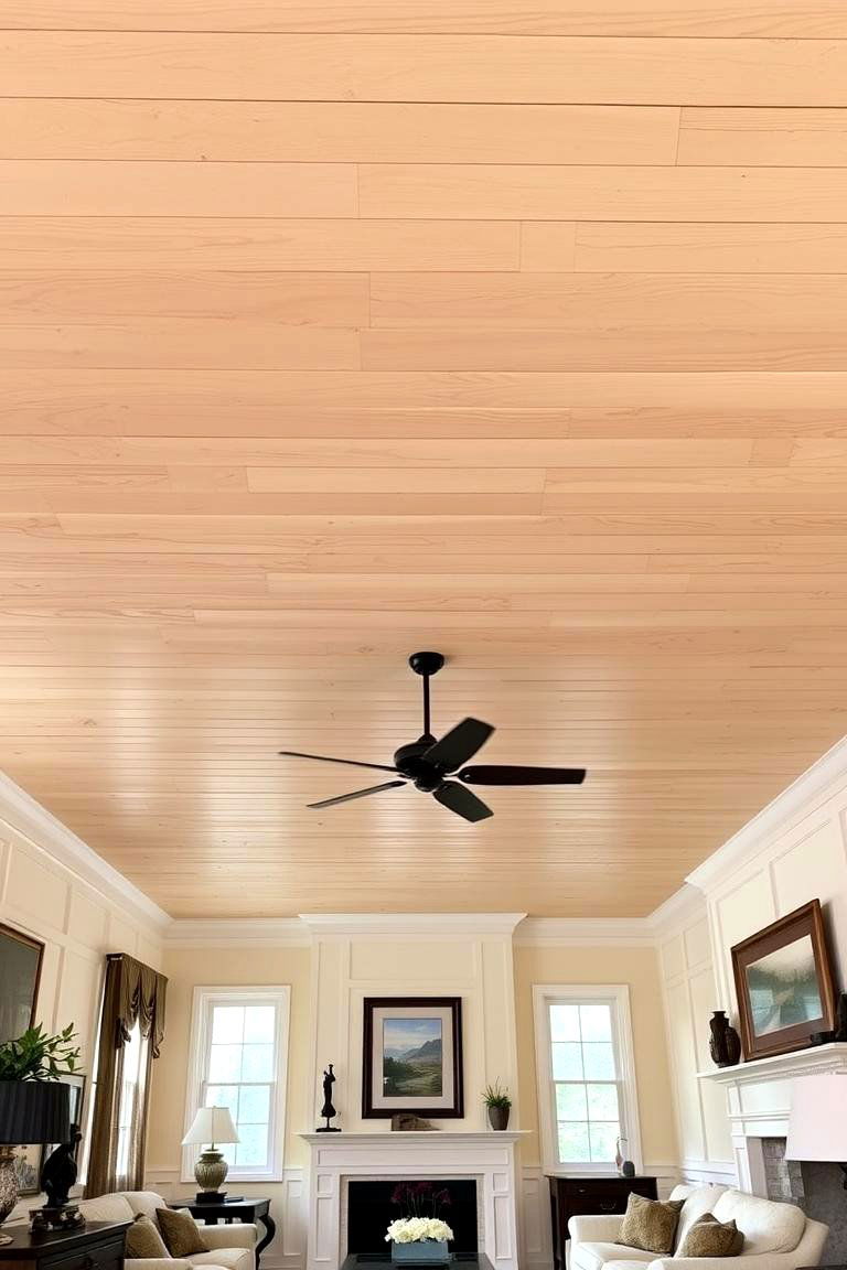 Tongue and Groove Wood Ceiling - 24 Wood Plank Ceiling Ideas