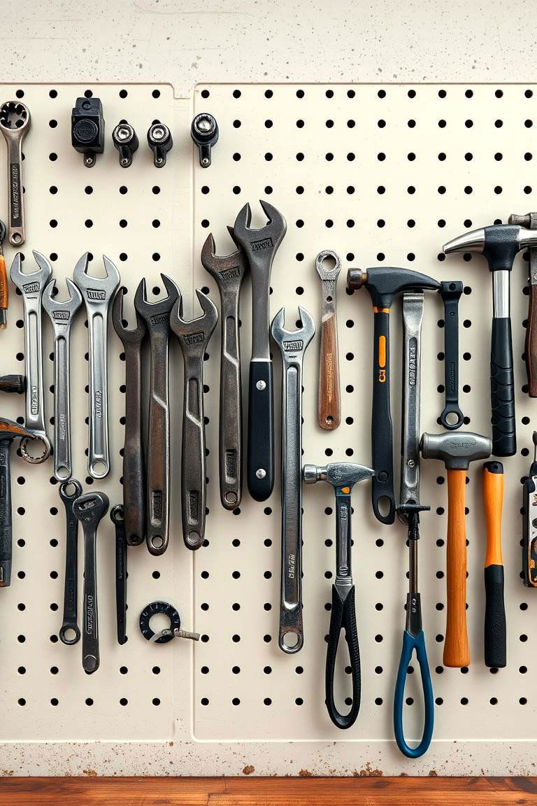 Tool Organization Station - 24 Pegboard Ideas