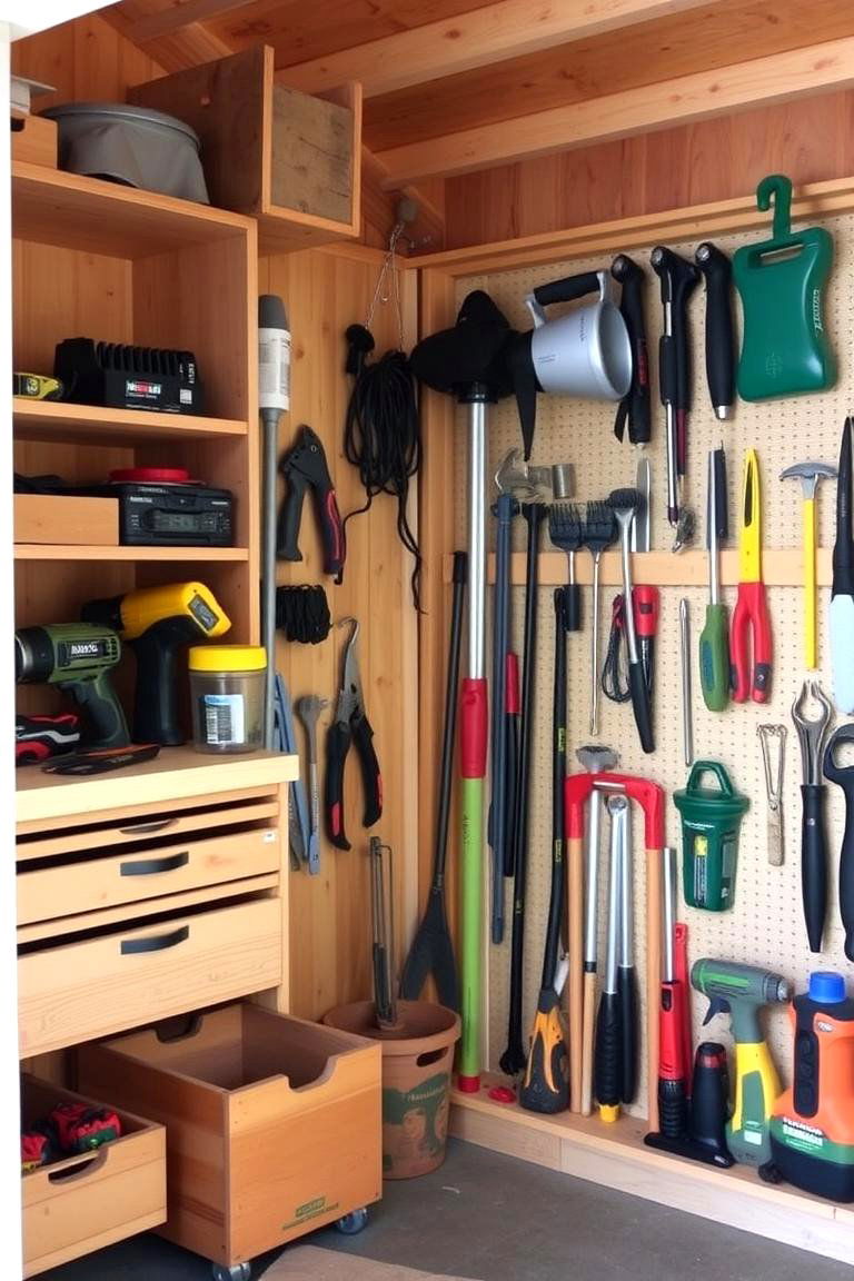 Tool Shed Organization Systems - 24 Outdoor Storage Ideas