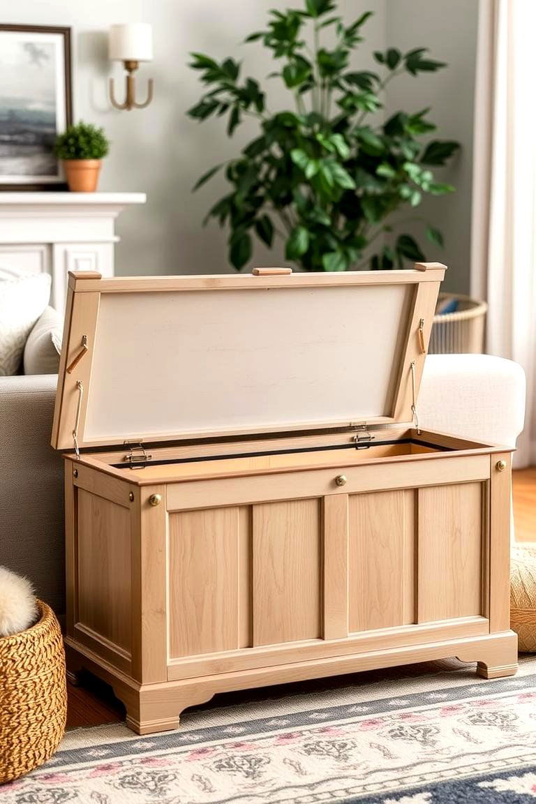 Toy Chest - 24 Living Room Toy Storage Ideas