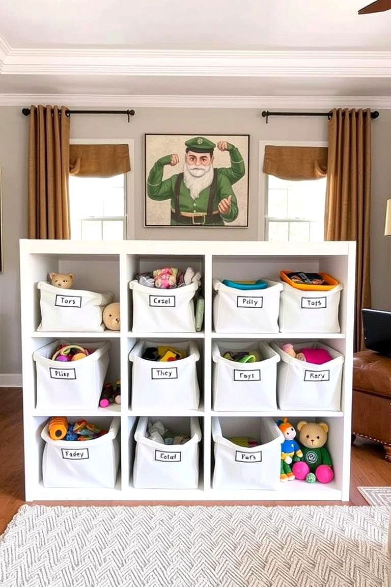Toy Storage Cube Units - 24 Living Room Toy Storage Ideas