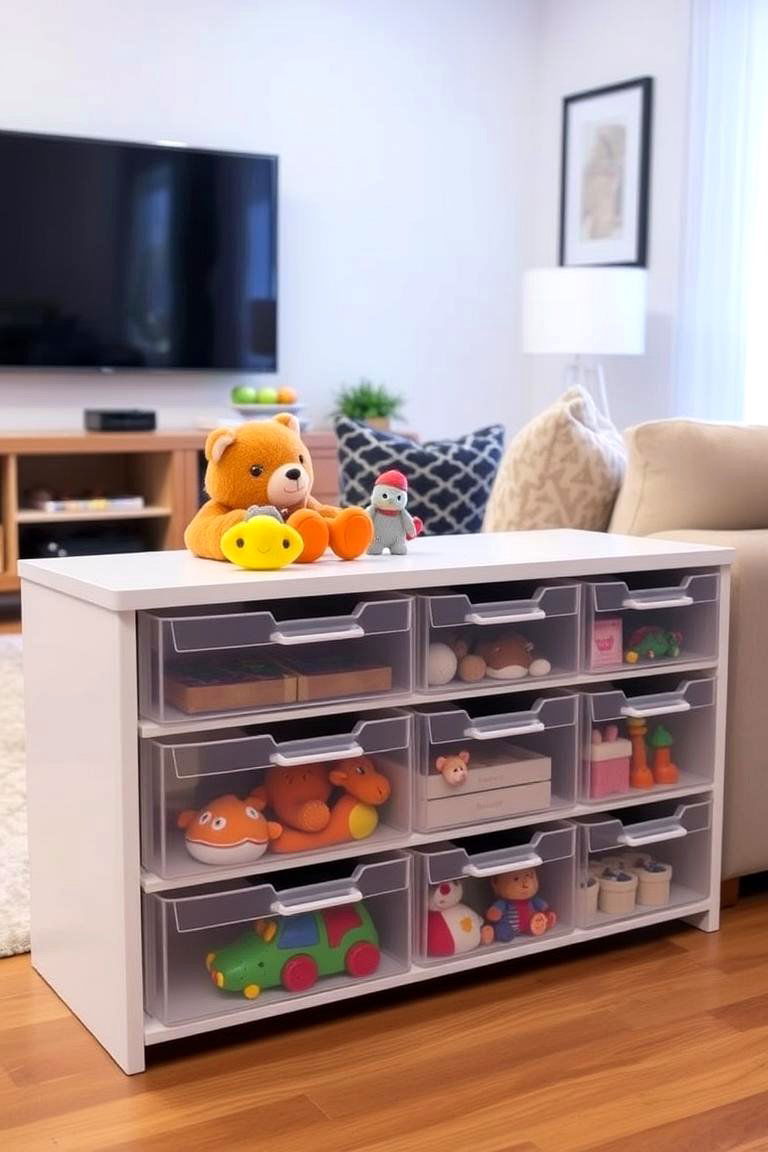 Toy Storage Drawer Set - 24 Living Room Toy Storage Ideas