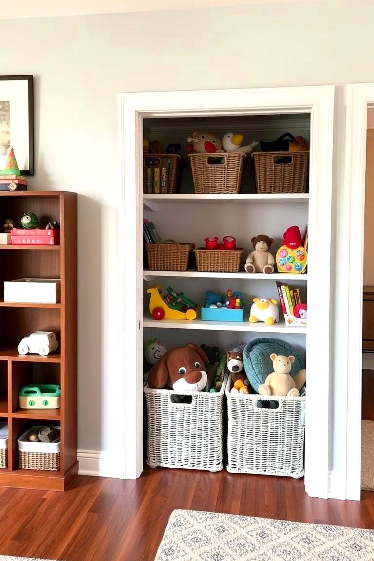 Toy Storage Nook - 24 Living Room Toy Storage Ideas