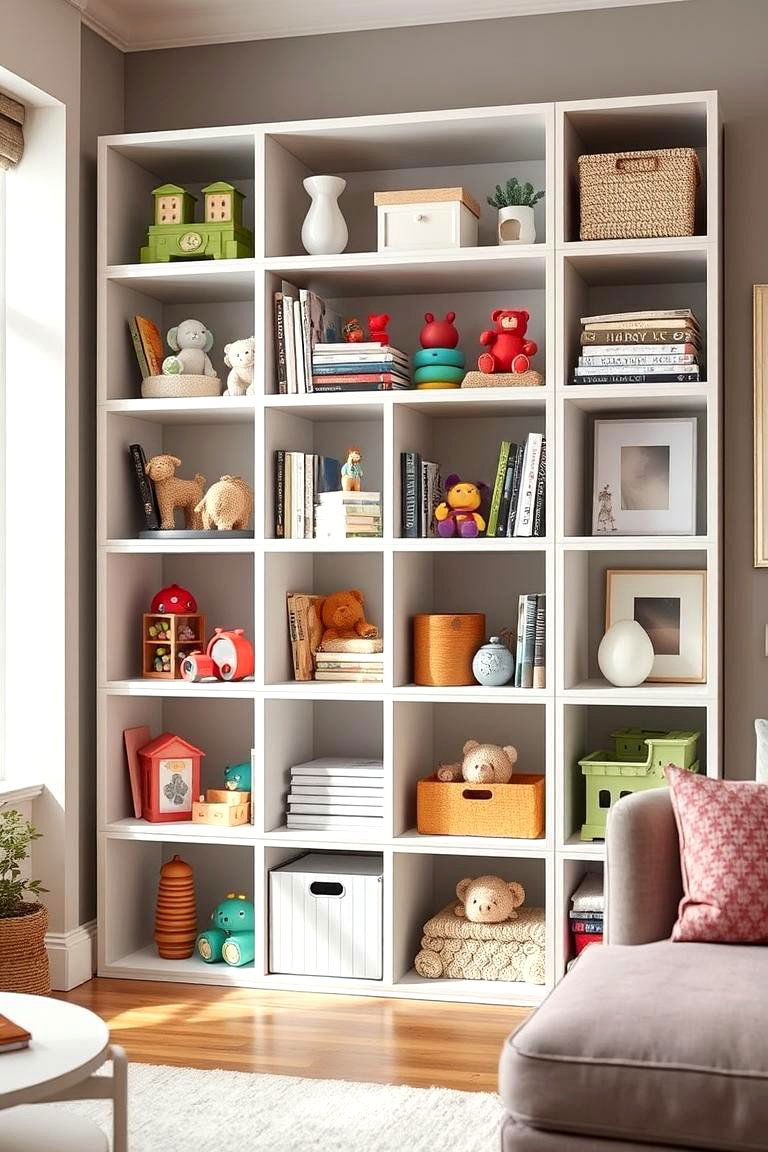 Toy Storage Shelving Units - 24 Living Room Toy Storage Ideas