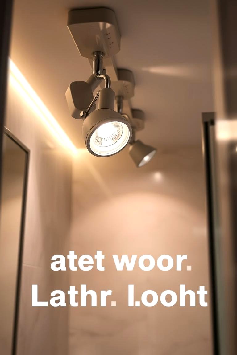 Track Lighting for Adjustable Illumination - 24 Bathroom Lighting Ideas