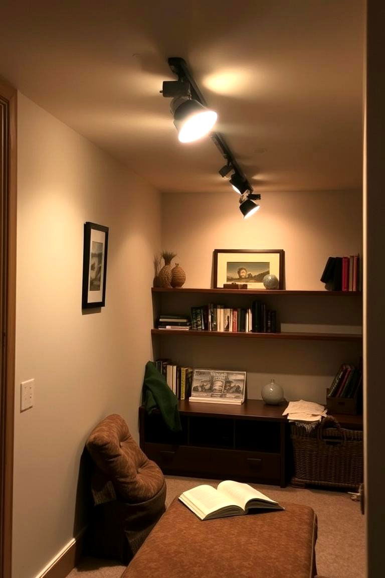 Track Lighting for Flexibility - 24 Basement Lighting Ideas