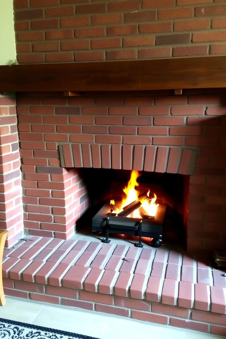 Traditional Brick Hearth - 24 Fireplace Hearth Ideas