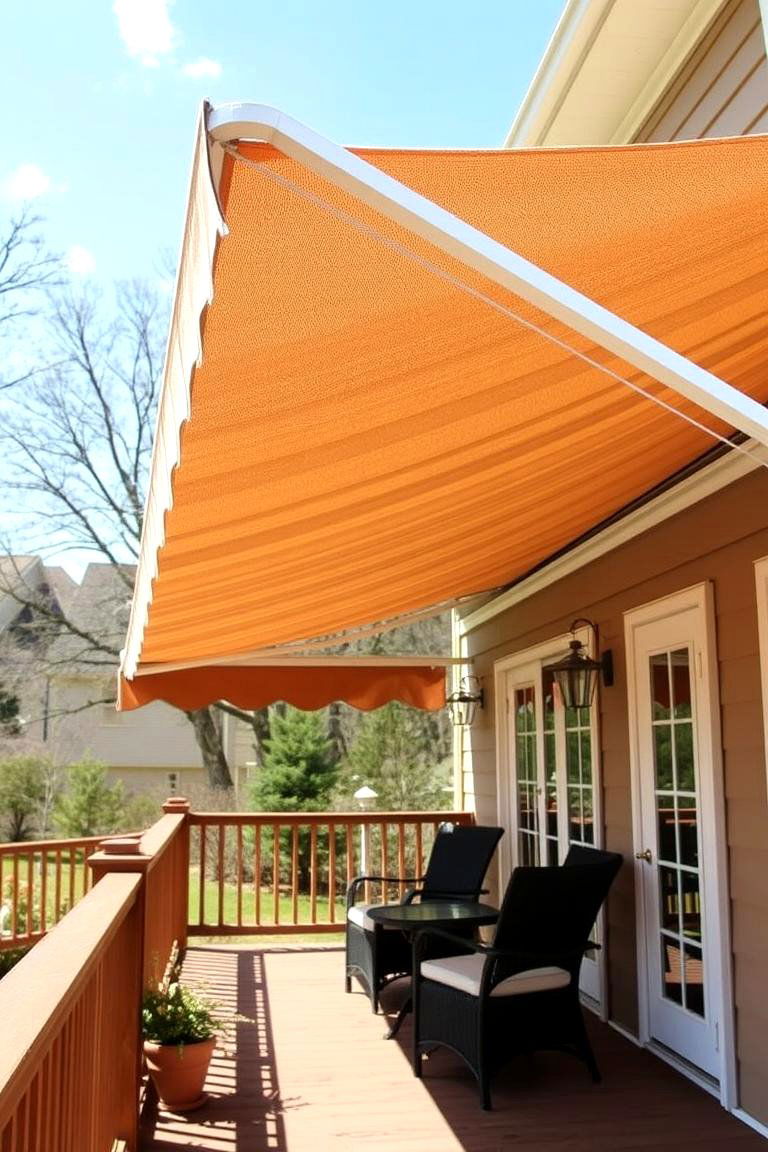 Traditional Canvas Awning - 24 Deck Awning Ideas