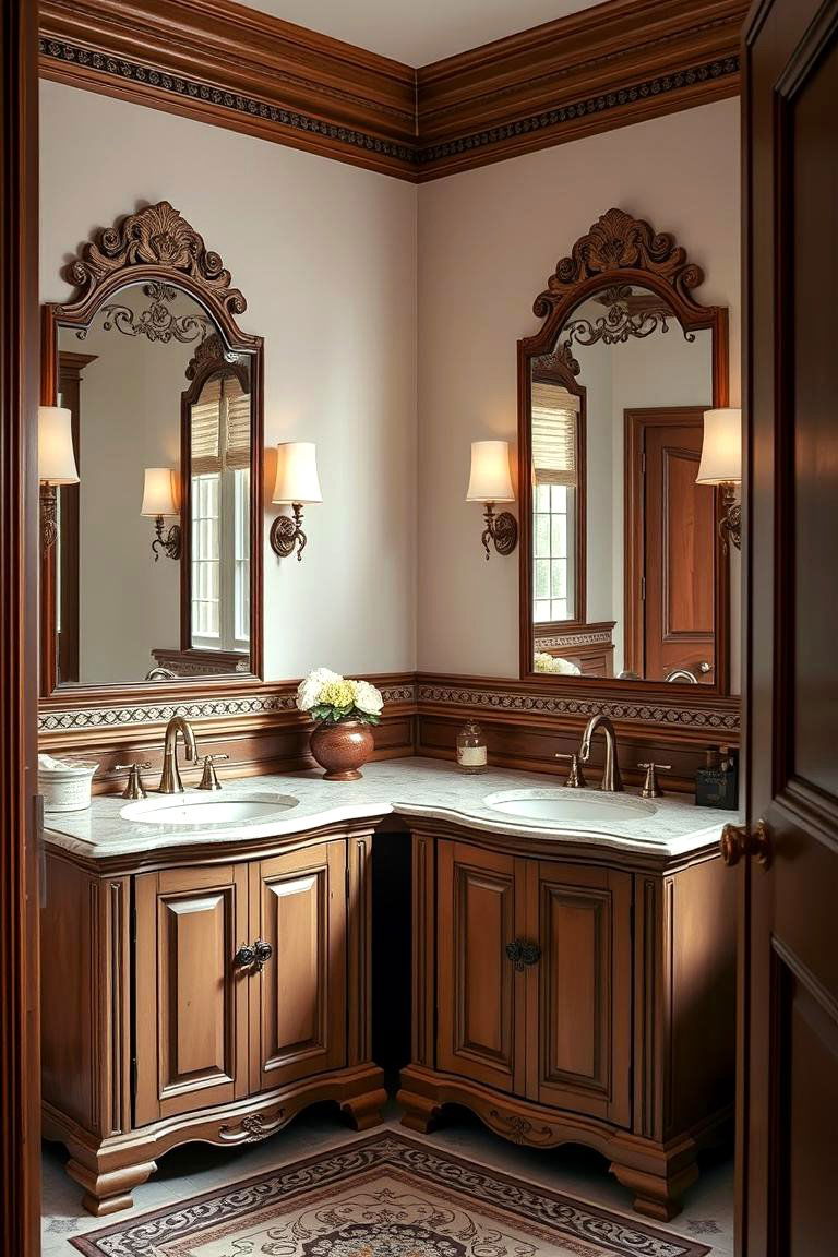 Traditional Charm and Elegance - 24 Double Vanity Bathroom Ideas