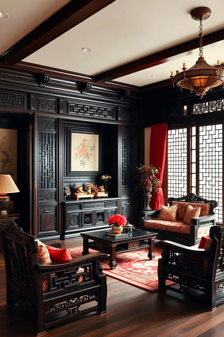 Traditional Chinese Living Room - 24 Asian Living Room Ideas