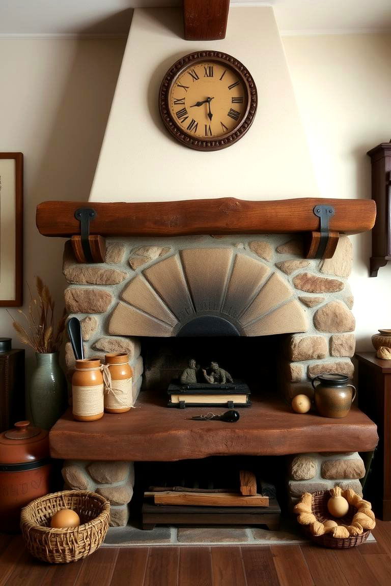 Traditional Country Hearth - 24 Fireplace Hearth Ideas