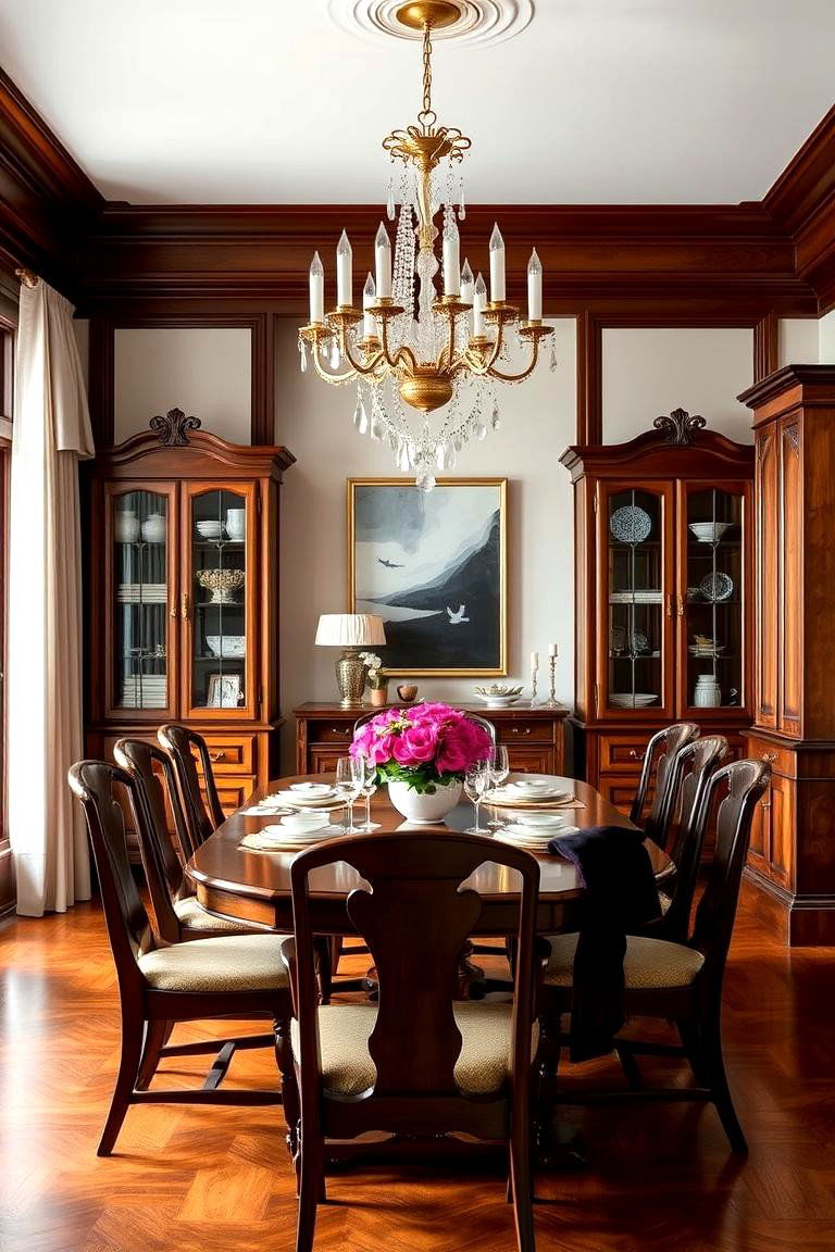 Traditional Dining Room with Modern Touches - 24 Dining Room Ideas
