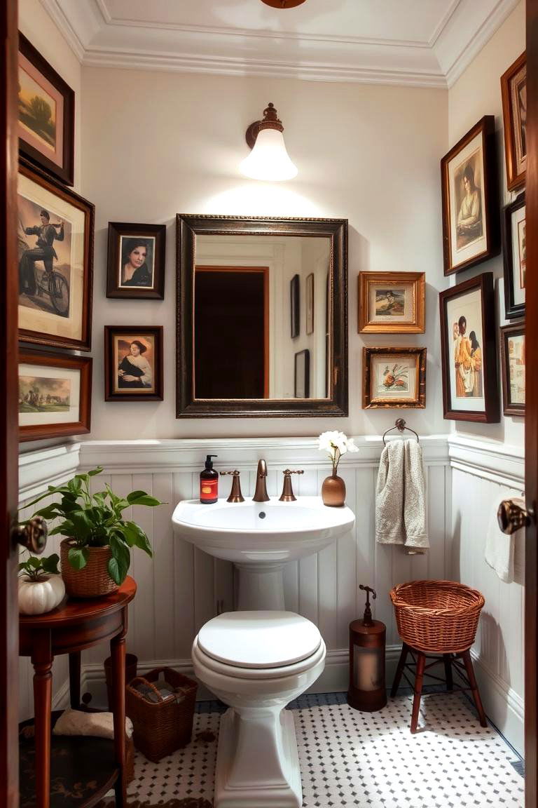 Traditional Framed Art - 24 Traditional Bathroom Ideas