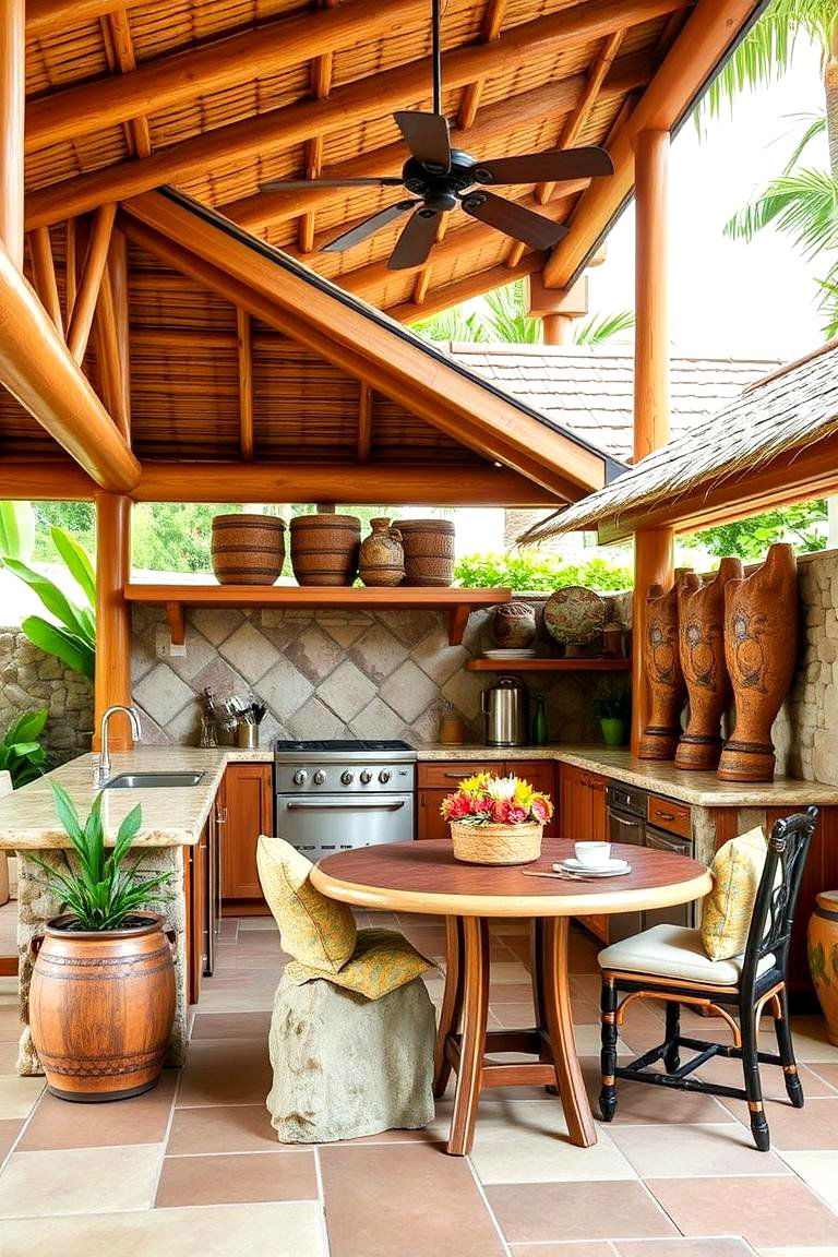 Traditional Hawaiian Lanai Kitchen - 24 Lanai Kitchen Ideas