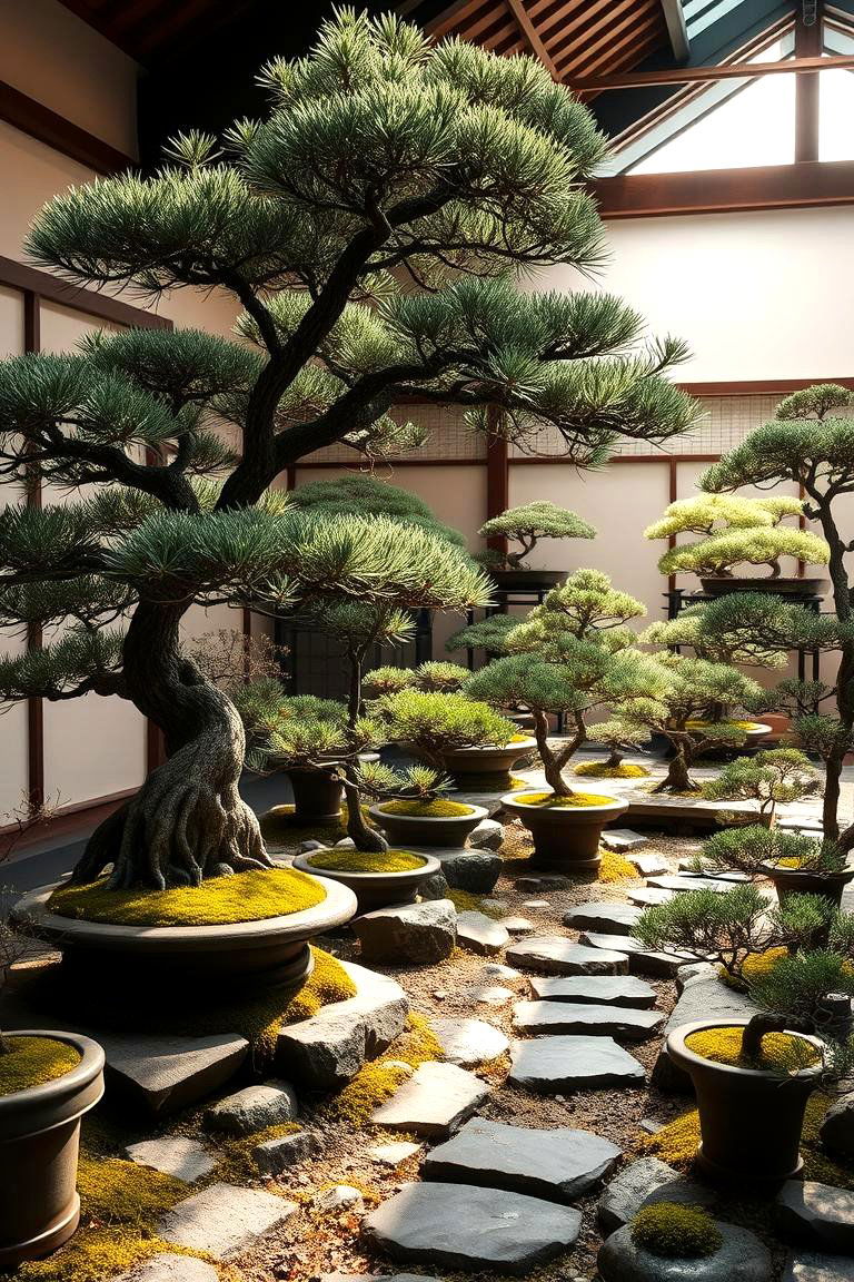 Traditional Japanese Bonsai Display - 24 Bonsai Garden Ideas