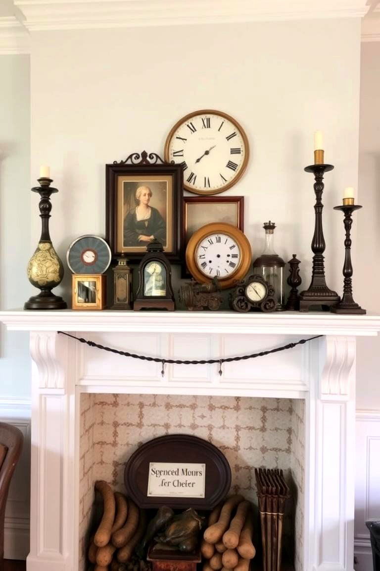 Traditional Mantel Decor and Accessories - 24 Colonial Living Room Ideas