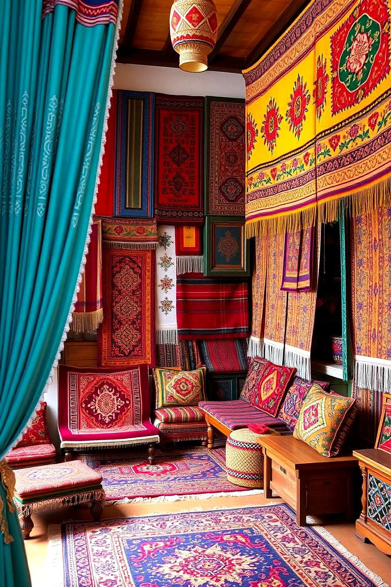 Traditional Mexican Textiles - 24 Mexican Bedroom Ideas