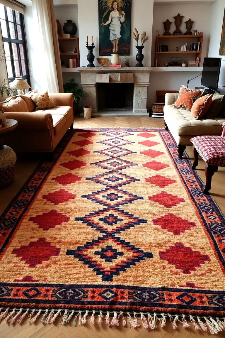 Traditional Moroccan Carpets - 24 Moroccan Living Room Ideas