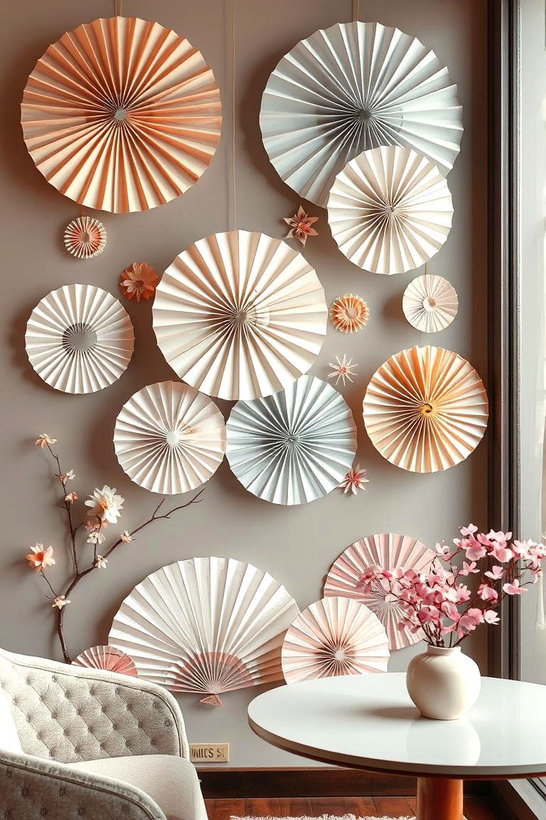 Traditional Paper Fan Displays - 24 Chinoiserie Bedroom Ideas