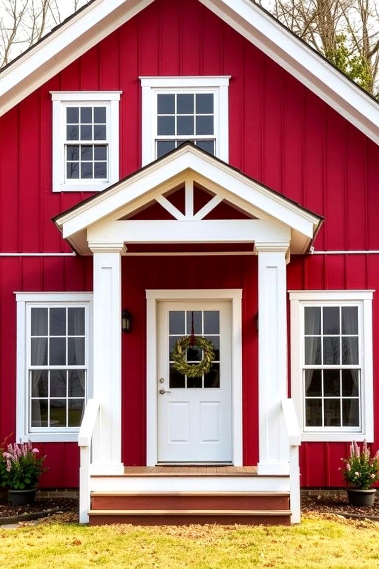 Traditional Red Barn Exterior - 24 Barndominium Exterior Ideas