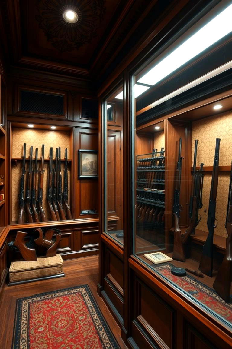 Traditional Secure Gun Room - 24 Gun Room Ideas