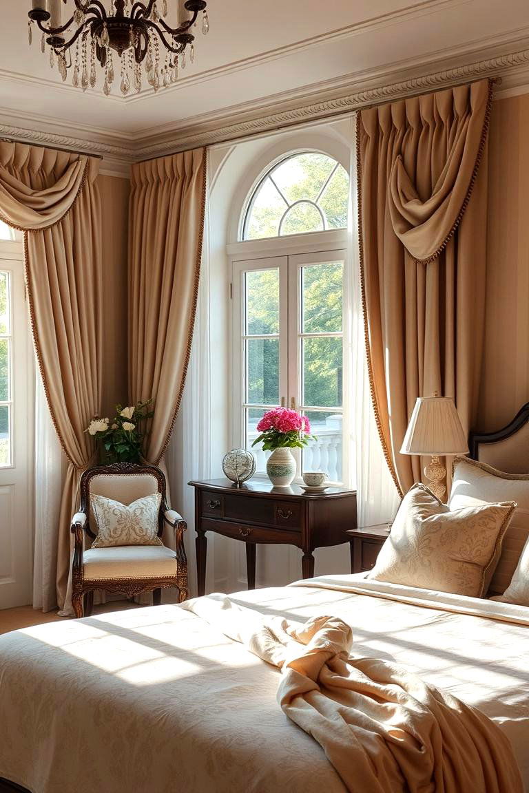 Traditional Silk Accents - 24 Chinoiserie Bedroom Ideas
