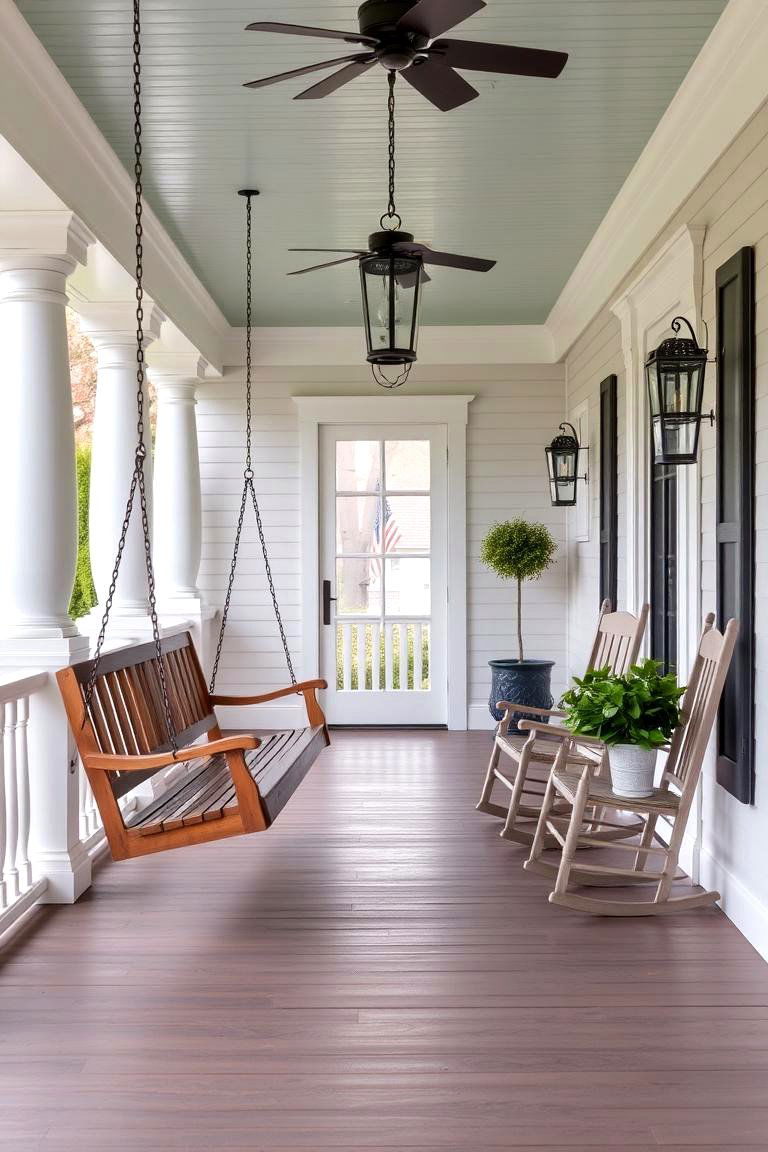 Traditional Southern Porch - 24 Modern Front Porch Ideas