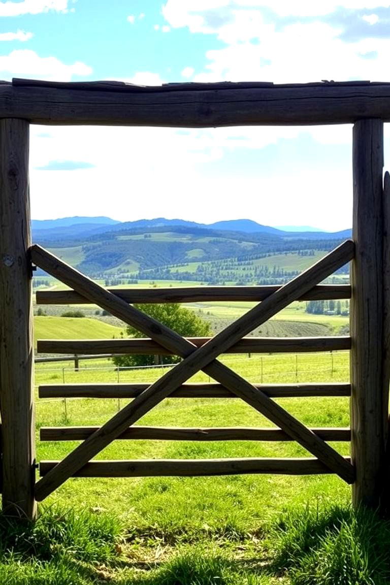 Traditional Split Rail Gate - 24 Fence Gate Ideas
