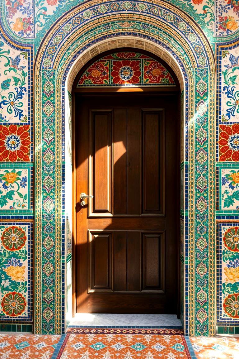 Traditional Tile Mosaics - 24 Spanish Style Front Door Ideas