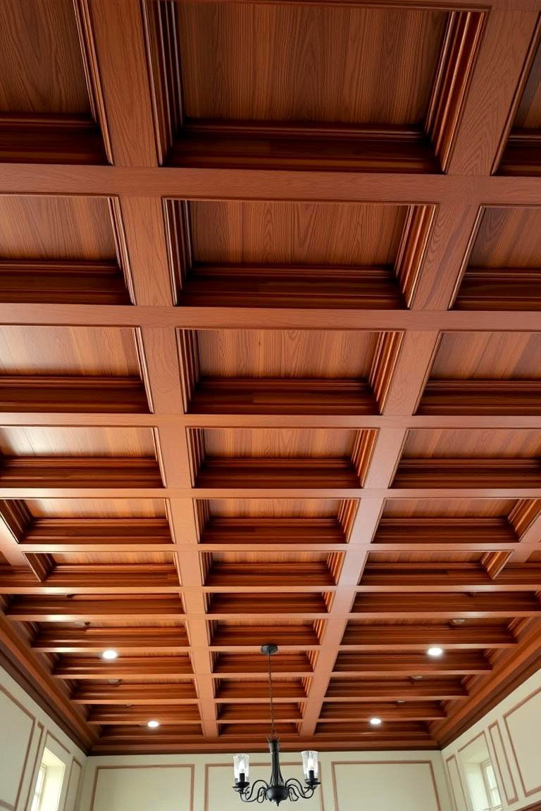 Traditional Wood Coffered Ceiling - 24 Coffered Ceiling Ideas