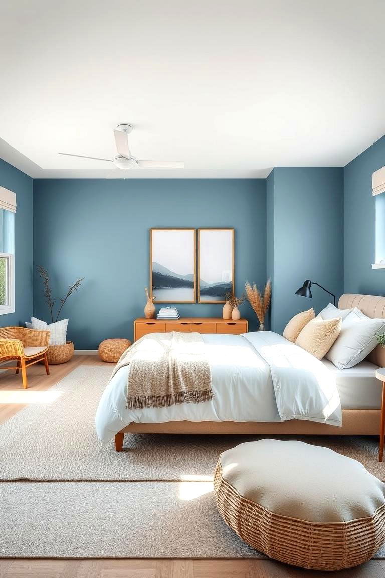 Tranquil Blue Oasis - 24 Bedroom Paint Colors