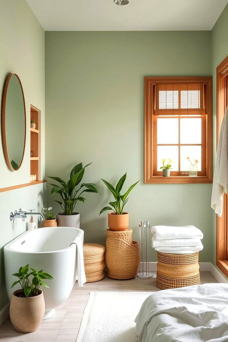 Tranquil Light Green - 24 Bathroom Color Ideas