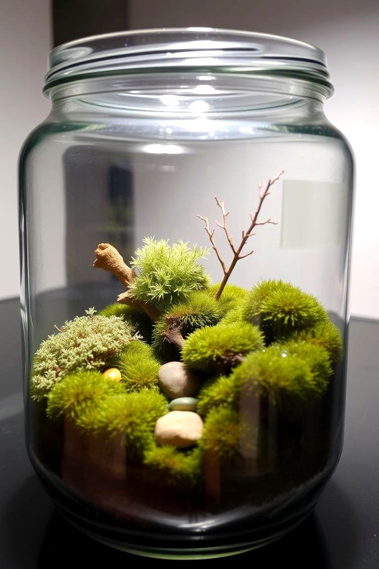 Tranquil Moss Terrarium - 24 Terrarium Ideas